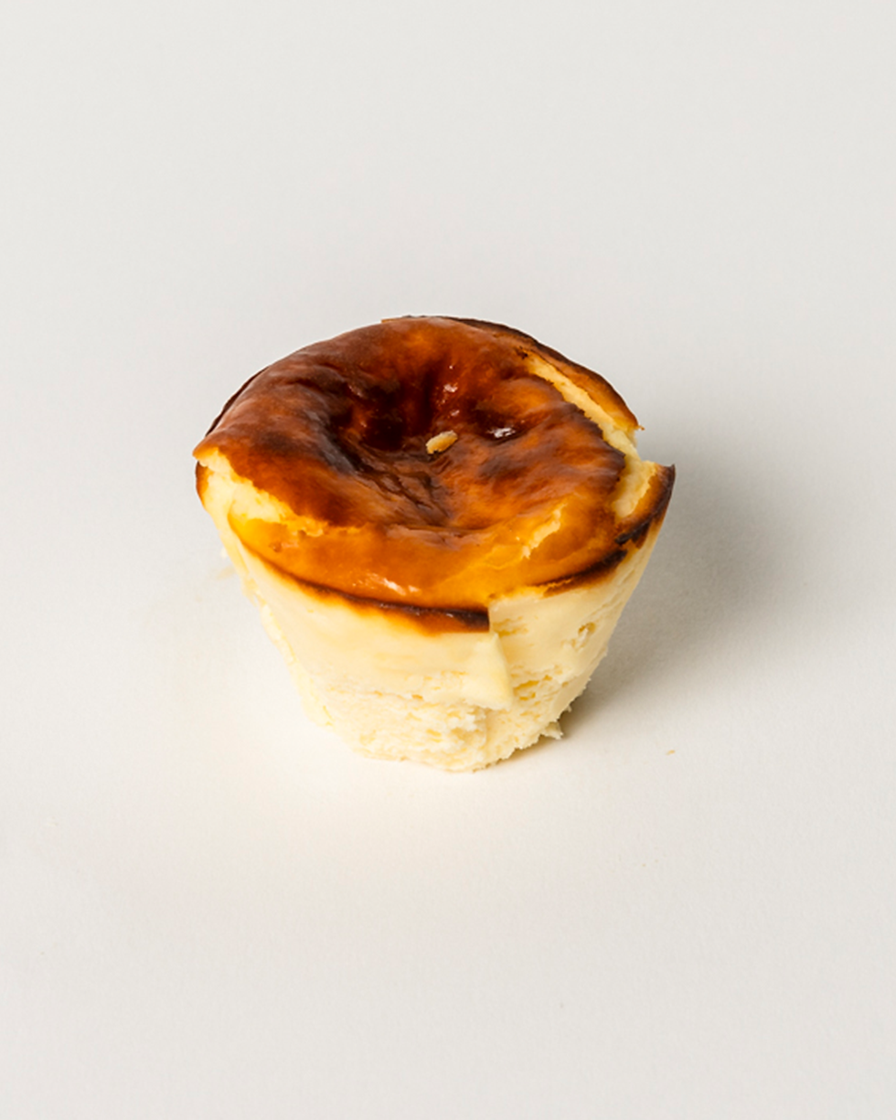 Tiny Vanilla Bean Basque Cheesecake - Catering