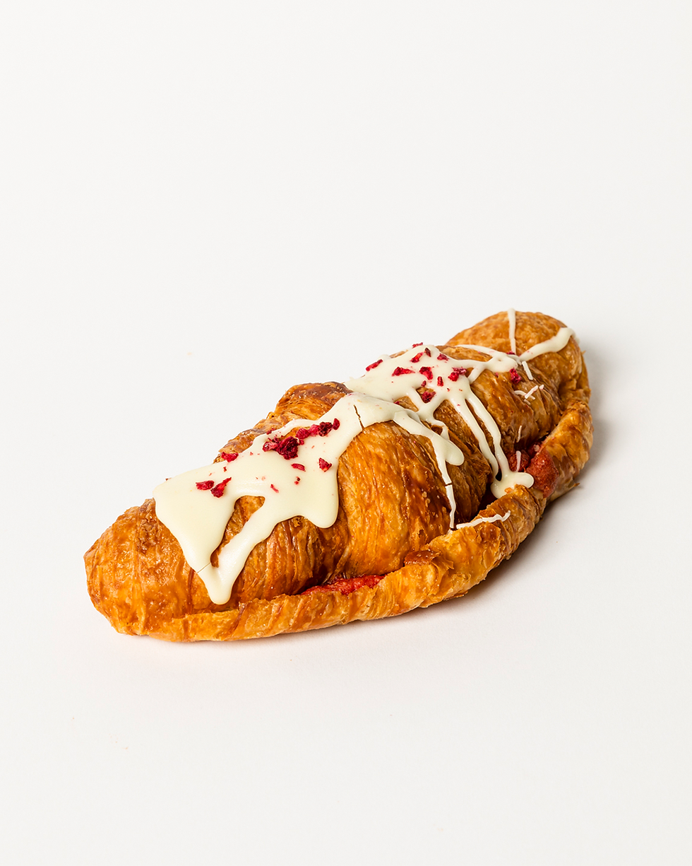 Twice Baked Raspberry Macaron Croissants Large 4pk
