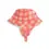 Thumbnail: Side view of child's winter bucket hat with fleece lining, ear flaps & chin strap, pink & white checks