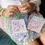 Thumbnail: Girl model putting stickers on her fingernails