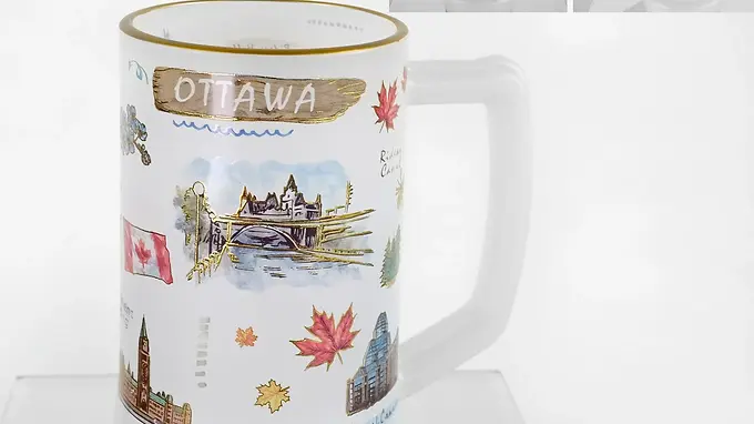 Ottawa Frosted Beer Stein
