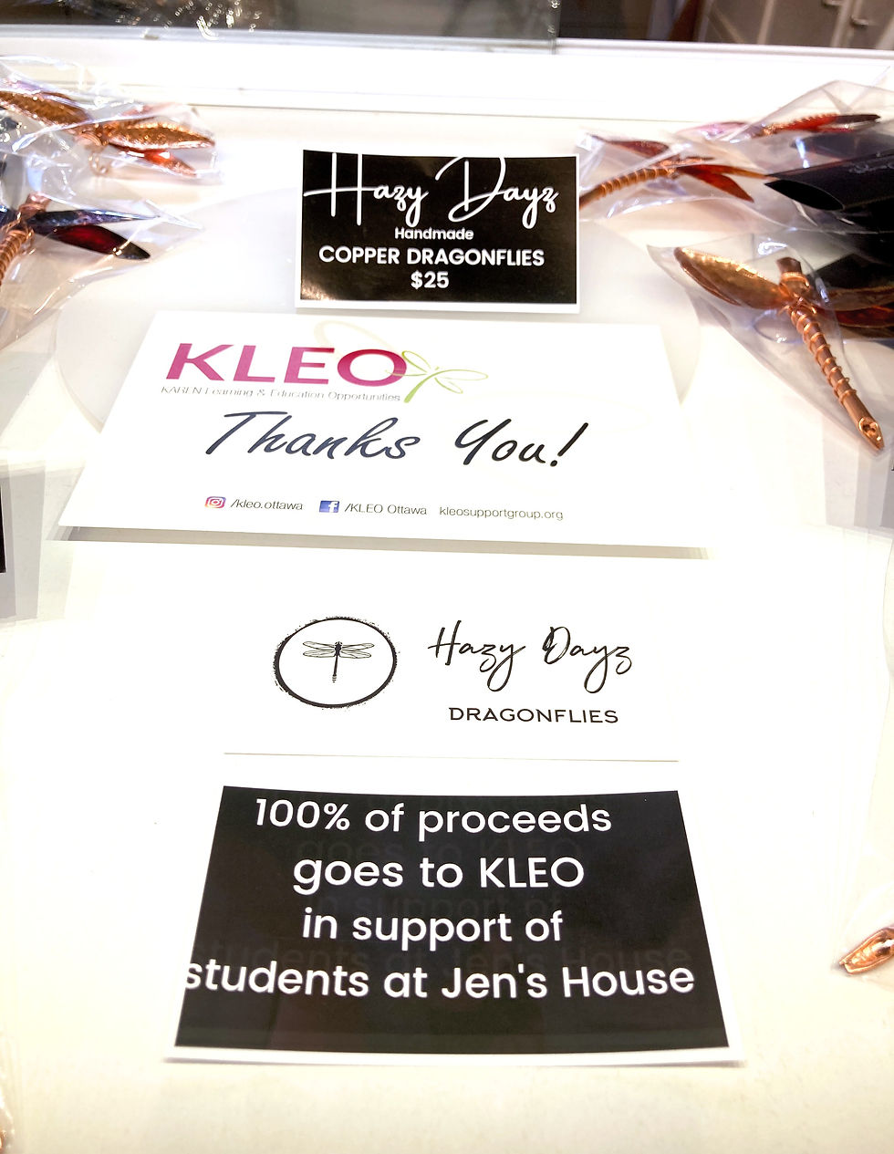 Thumbnail: Thank you postcard from charity KLEO