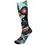 Thumbnail: Side view of blue sock with reproduction of artist John Rombough's painting 'Bear'