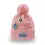 Thumbnail: Pink cableknit pompom hat with Ottawa patches