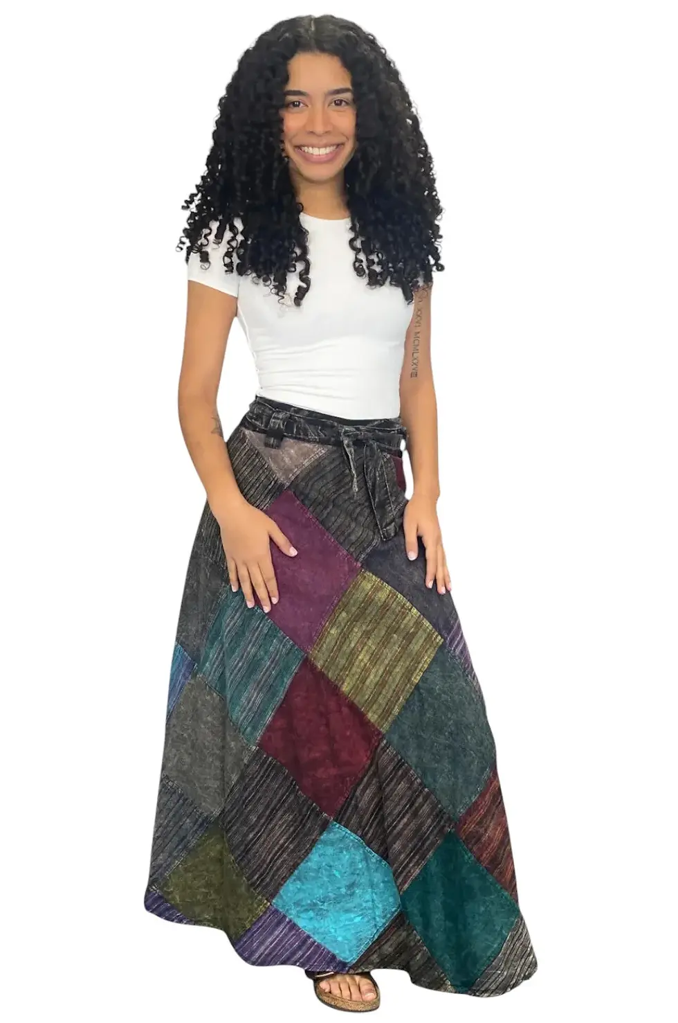 Thumbnail: Ganga Long Wrap Skirt