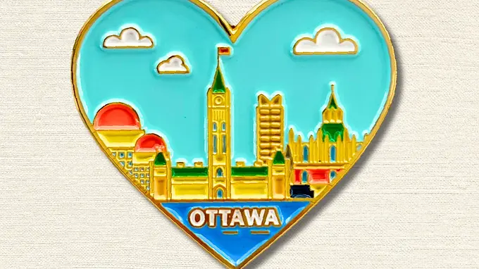 Heart of Ottawa Enamel Pin
