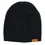 Thumbnail: Back view of plain black toque