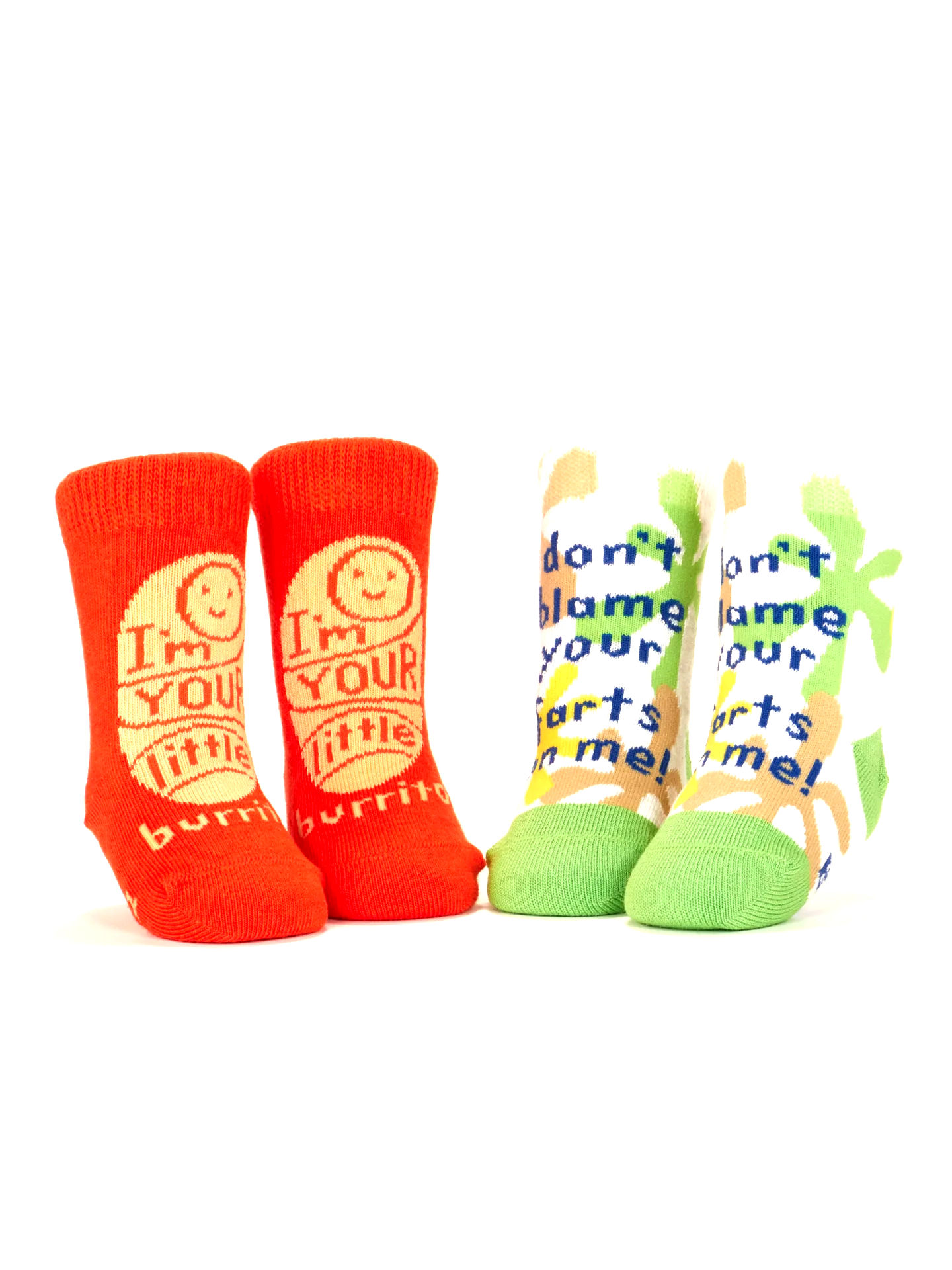 Little Burrito / Farts Baby Socks - 2 pairs