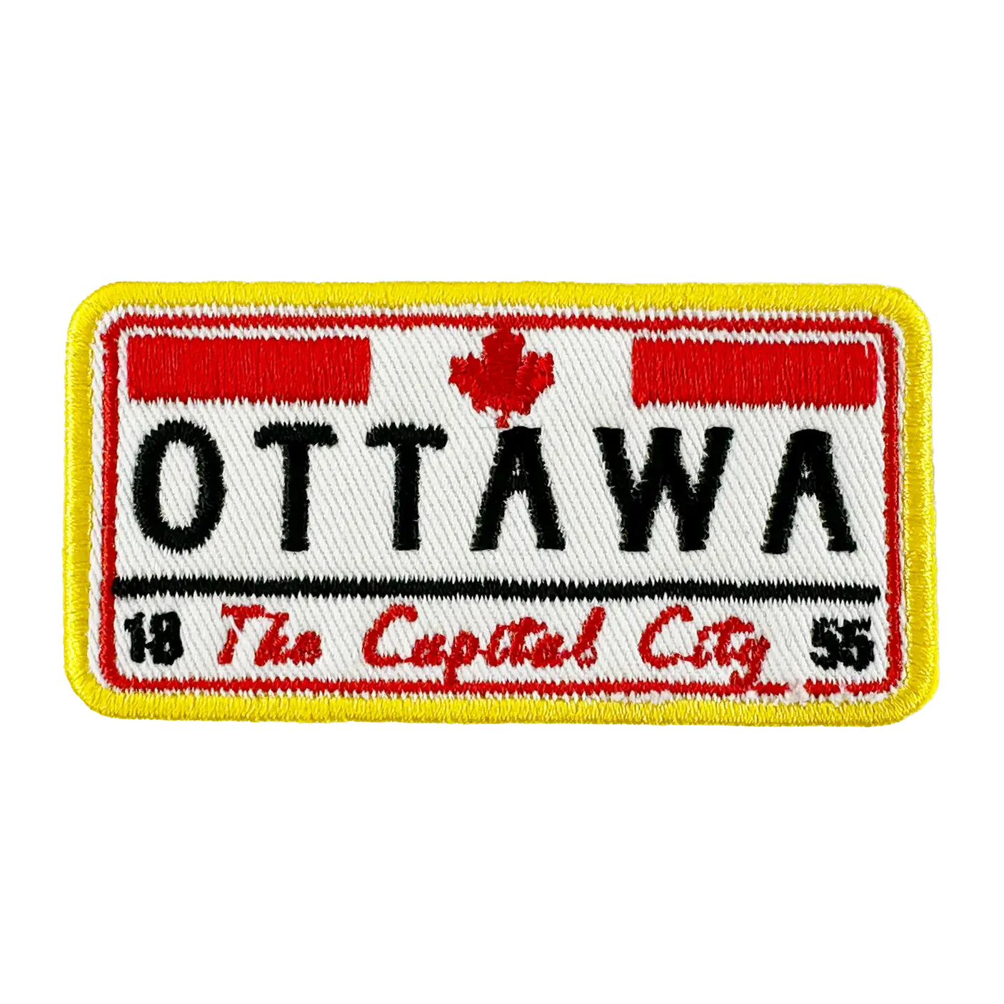 Ottawa Capital City embroidered patch at Tickled Pink Ottawa.