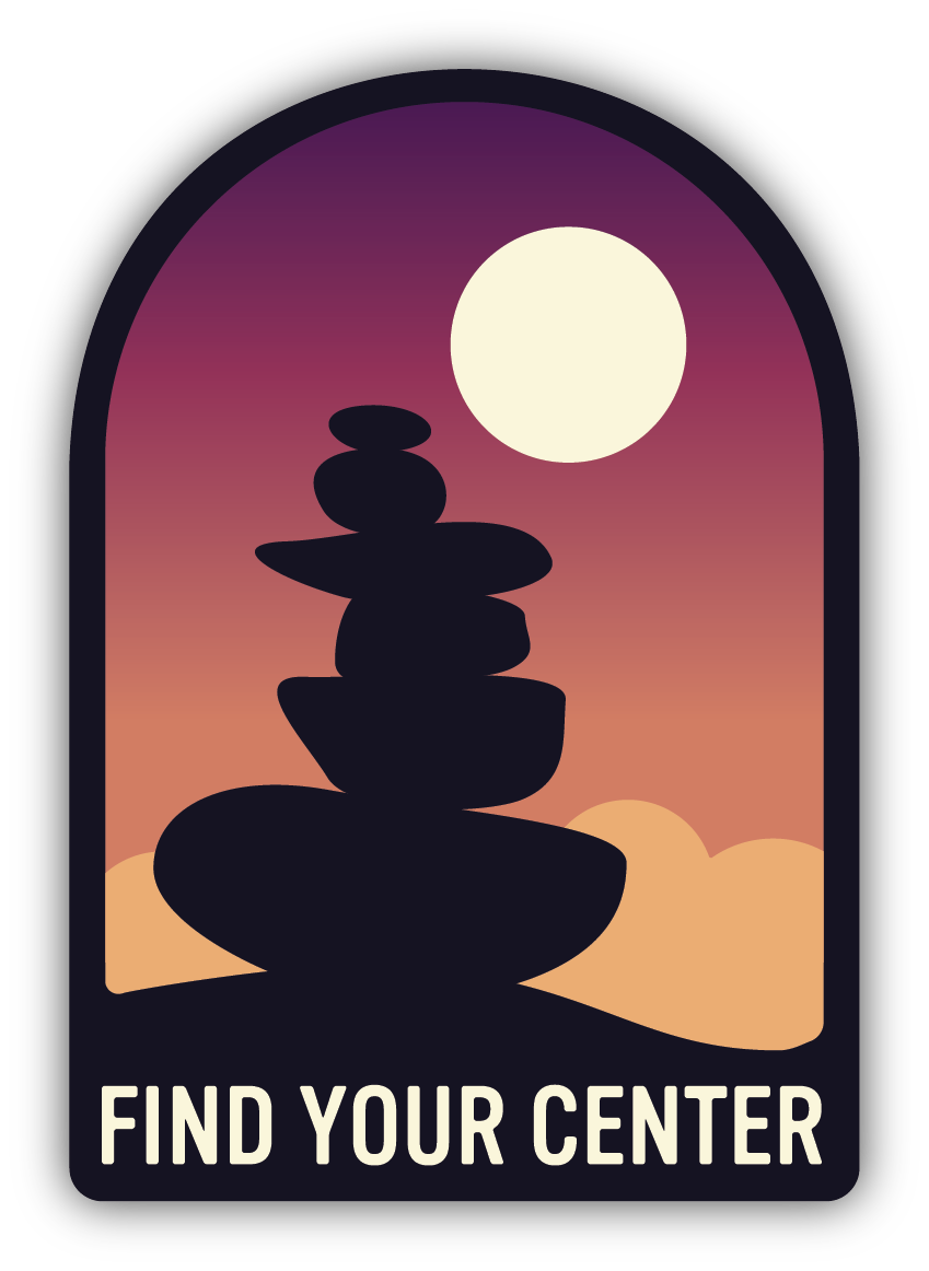 Ottawa stone cairn vinyl die-cut sticker at Tickled Pink Ottawa.