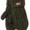Thumbnail: deep green rib knit wool mitts