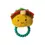 Thumbnail: Small plush taco stuffed toy with plastic teething ring on bottom