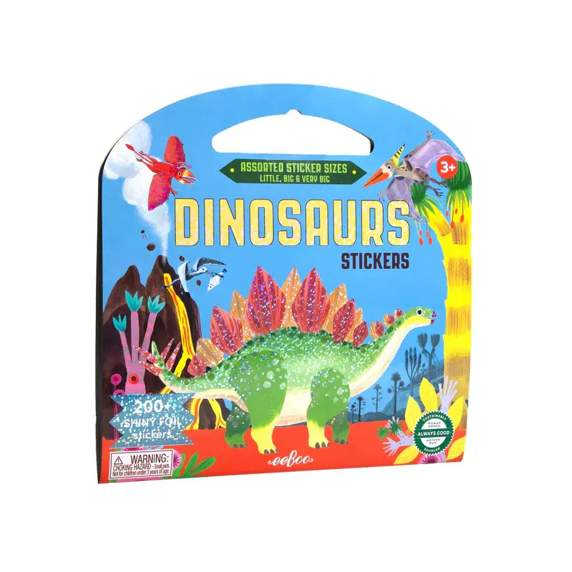 Dinosaurs Shiny Stickers Set front of package