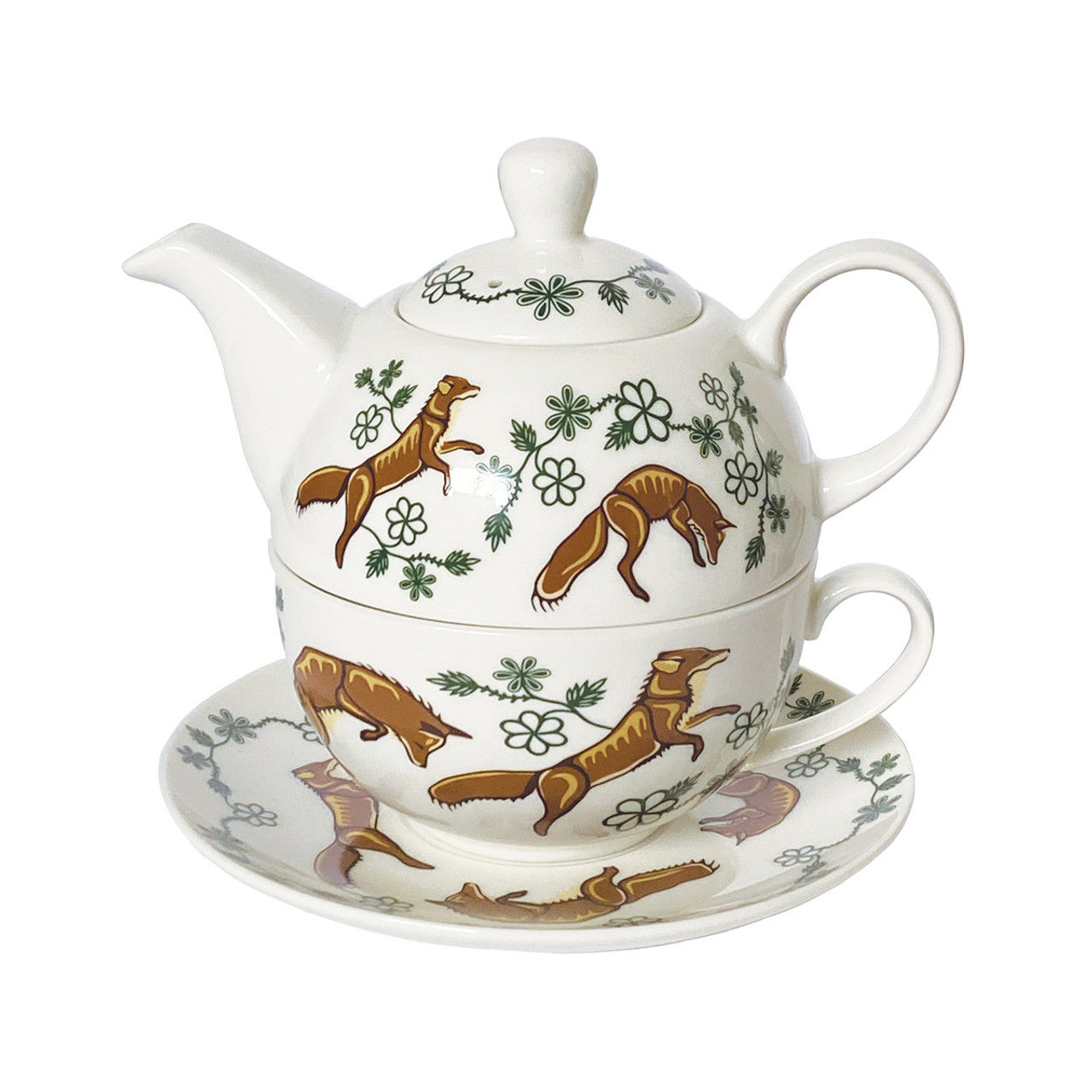 Foxes Tea for One Set by Storm Angeconeb
