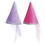 Thumbnail: Bright pink and lilac cone shaped princess hats with tulle veil hanging from point