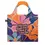 Thumbnail: Wide handled reusable shopping bag with blue, orange, pink & purple floral print, text, 'I Usually Leave This Bag in the Car'