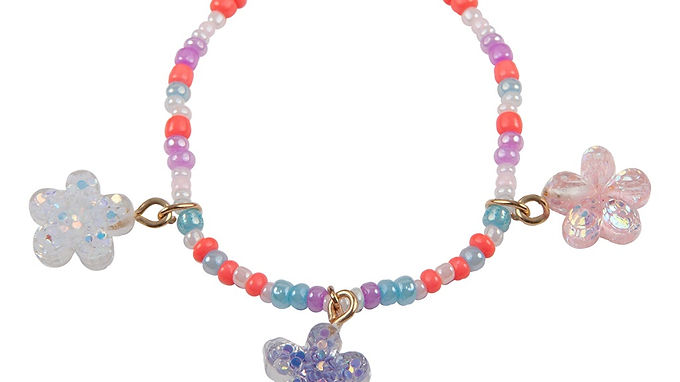 Shimmer Flower Bracelet