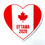 Thumbnail: Heart shaped red & white vinyl sticker with Canada flag & text, 'Ottawa 2026'