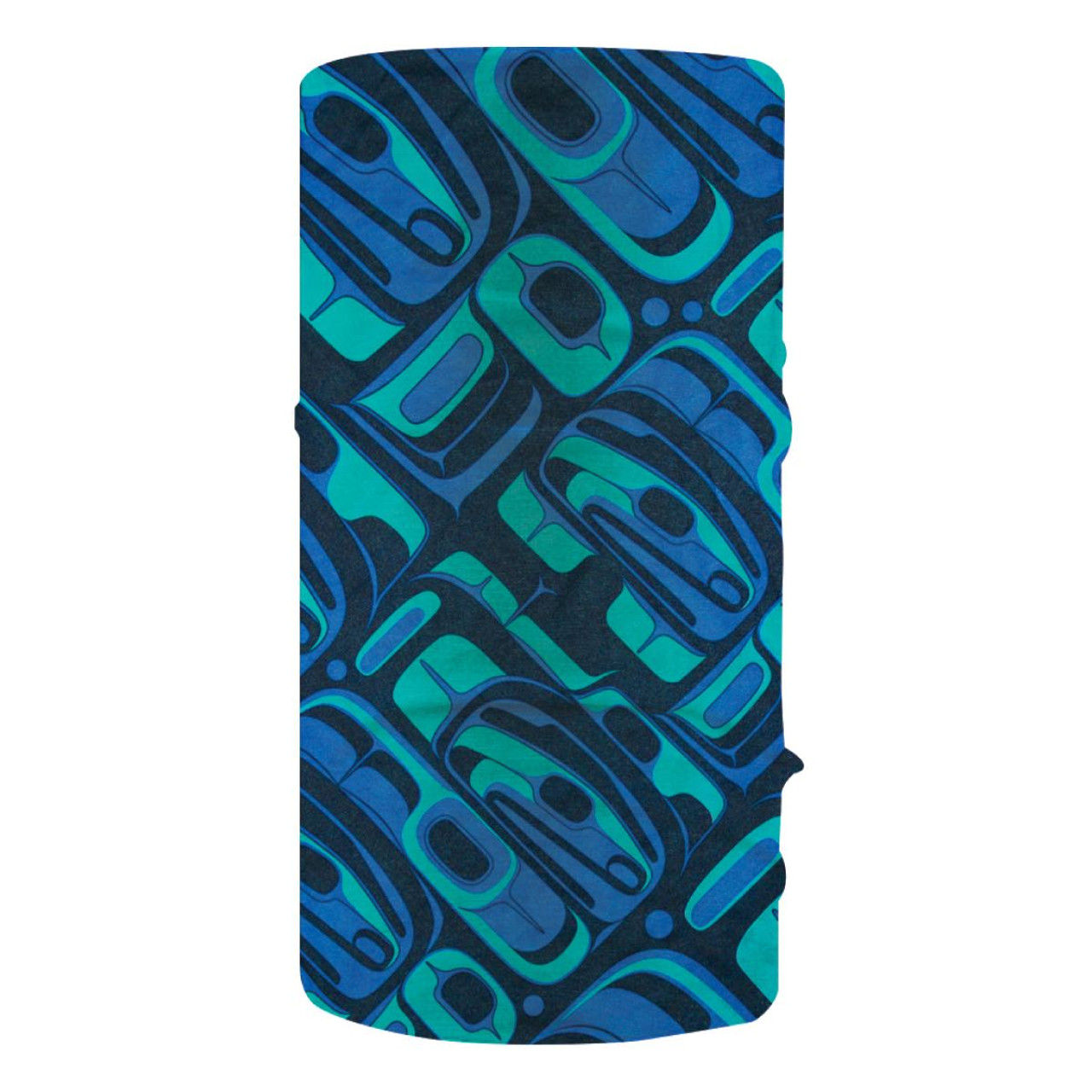 Tubular neck warmer with print of Resilience by Chazz Mack