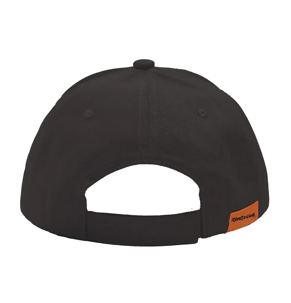 Thumbnail: Back view of black & orange baseball cap