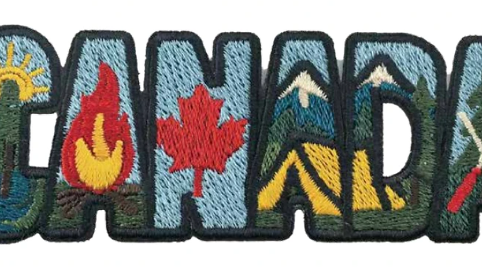 Canada Letters Embroidered Magnet