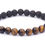 Thumbnail: Lava Bead Stretch Bracelet with tigers eye beads