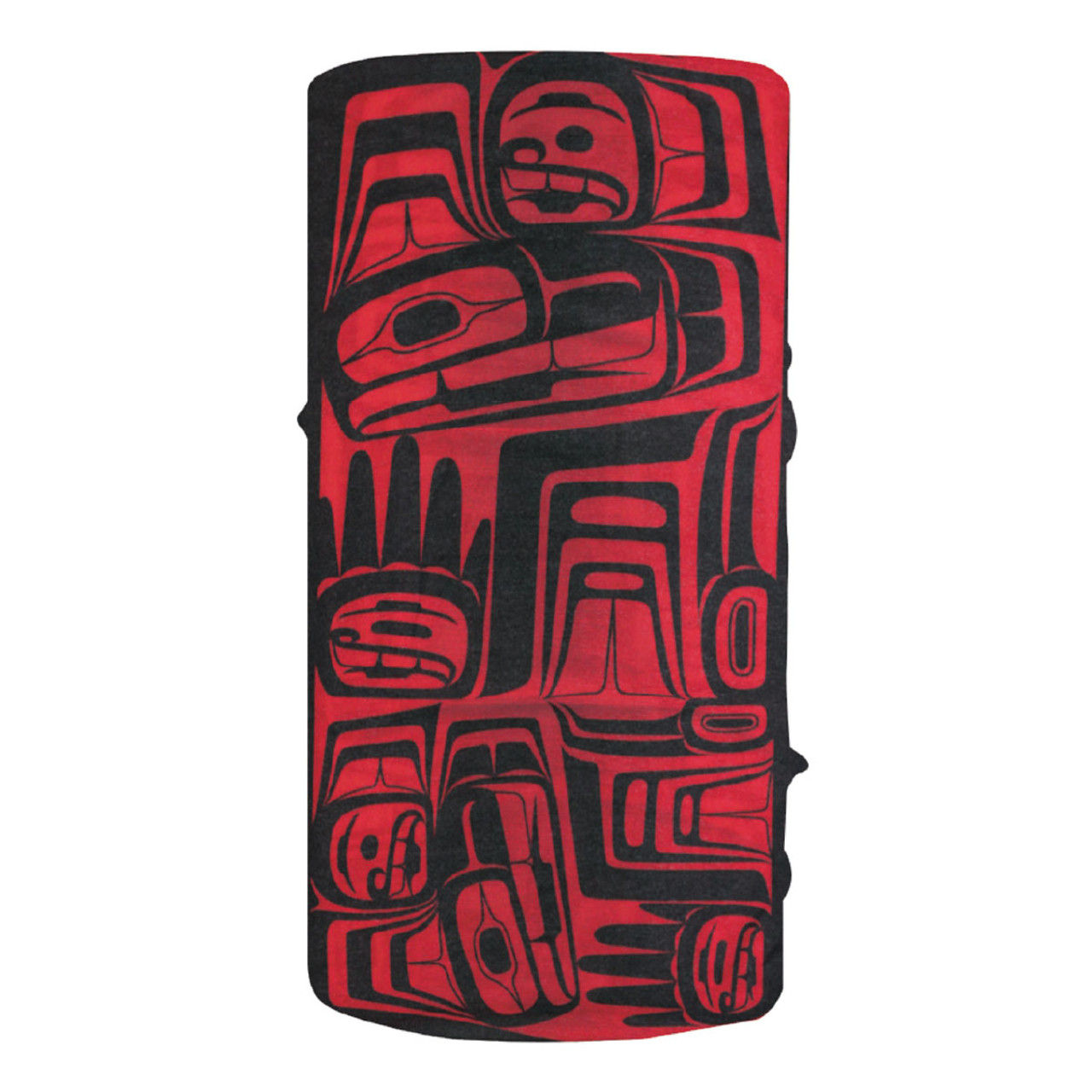 Tubular neck warmer with print of Eagle Crest by Ben Houstie