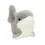 Thumbnail: Front view of small gray & white plush shark stuffed animal toy