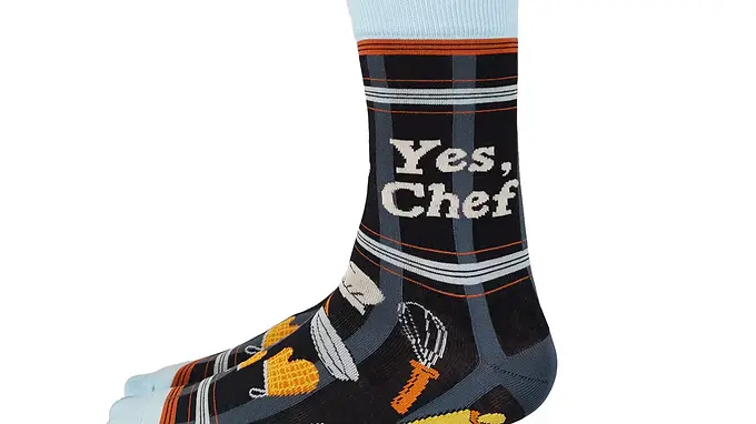 Yes Chef Socks by Uptown Sox