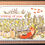 Thumbnail: Handmade card features cornfield, pumpkins, red fox & geese, with message, 'Thinking of You'