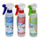 Thumbnail: 3 spray bottles with colored nozzles, handles & labels - red, blue-green -