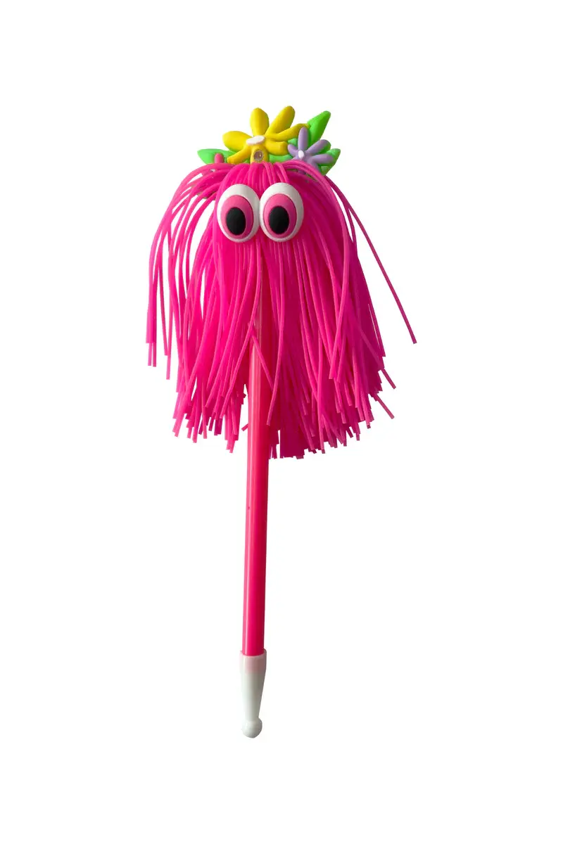 Thumbnail: Pink pen with googly-eyed pink haired monster at top