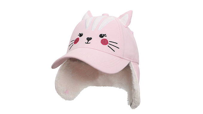 Cat 3D Winter Cap with Earflaps