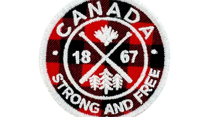 Canada Buffalo Check Embroidered Patch