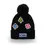 Thumbnail: Black cableknit pompom hat with Ottawa patches