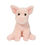 Thumbnail: Mini pink pig stuffed toy in seated position