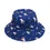 Thumbnail: Navy kids bucket hat with animal superheroes print