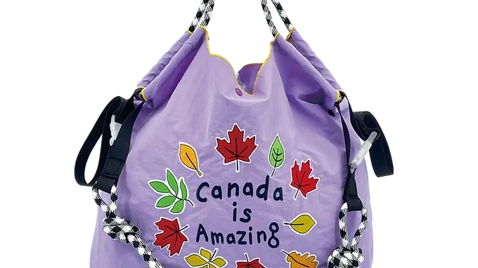 Canada is Amazing Purple Shoulder Bag