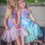 Thumbnail: 2 little girls at beach in mermaid skirts
