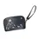 Thumbnail: Black purse with detachable short wristlet strap, printed with Maxine Noel's painting, 'Eagle's Gift'