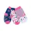 Thumbnail: 3 little pairs of baby socks in blue, pink & white prints, bunny theme