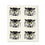 Thumbnail: White rectangular dishcloth with black & white print of 6 owls