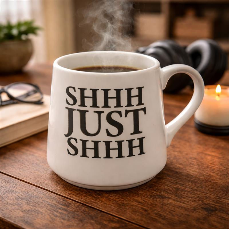 It's Glamma Not Grandma fat bottom mug held during family time at Tickled Pink in ByWard Market.