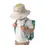 Thumbnail: Little boy wearing gray sloth hat with embroidered text, 'Don't Hurry, Be Happy'