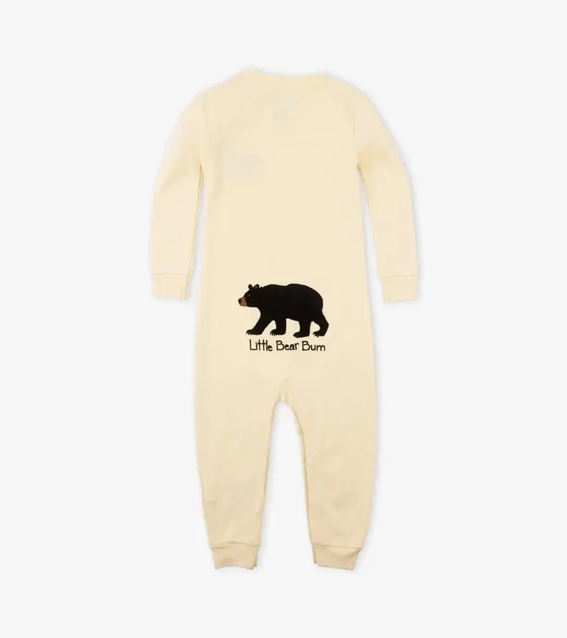 Back view of the Little Blue House Little Bear Bum baby sleeper at Tickled Pink. (81 characters)