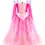 Thumbnail: Full length pink princess dress with gold & white accents