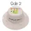 Thumbnail: Gray reversible sun hat with embroidered lion head & text, 'Don't Hurry, Be Happy'