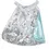 Thumbnail: Mermaid Dreamscape Colour In Cape, black & white unpainted design outside, pale blue interior