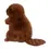 Thumbnail: Left view of small brown stuffed toy beaver sitting up on hind legs