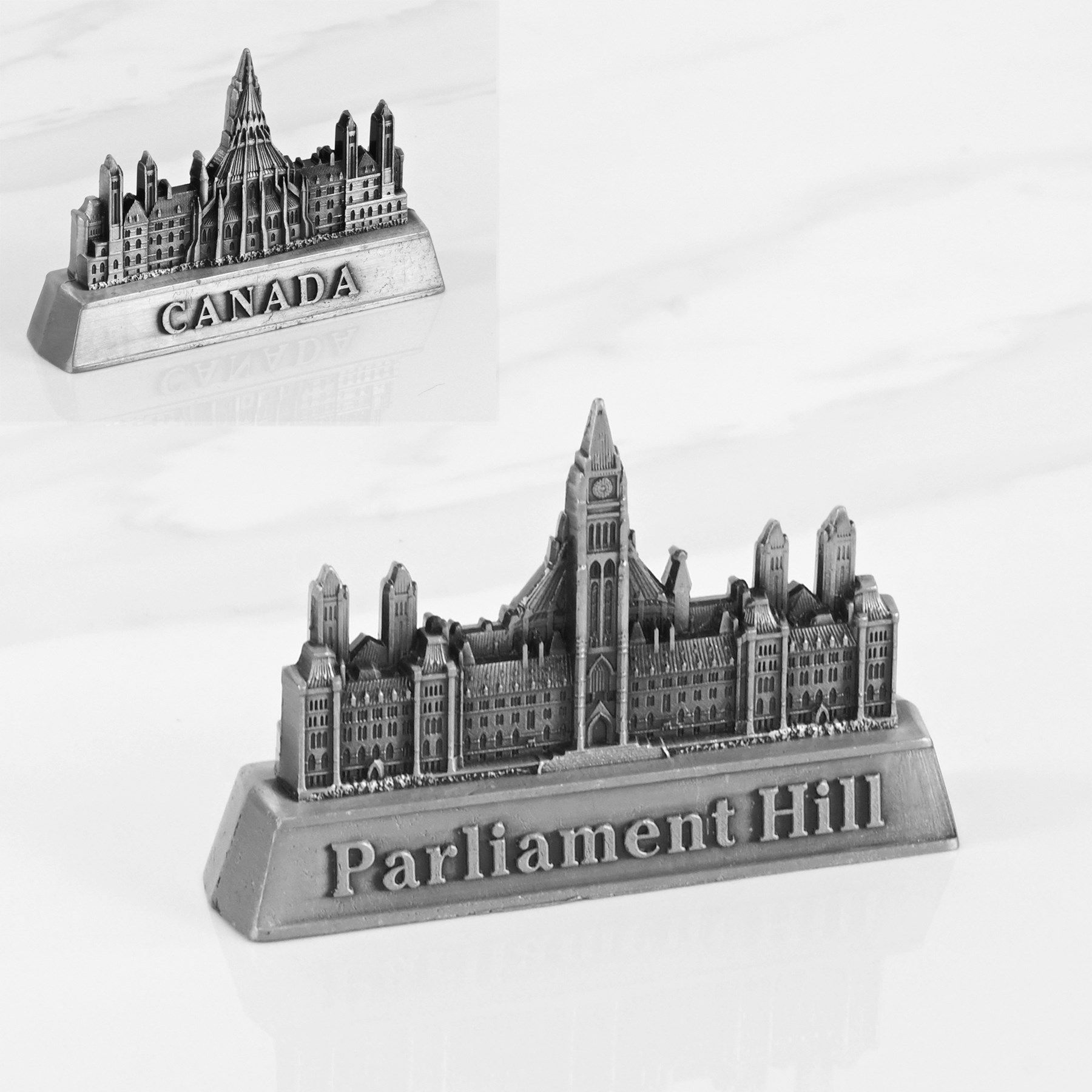 Ottawa Parliament Hill Miniature Pewter Replica at Tickled Pink in Ottawa ByWard Market.
